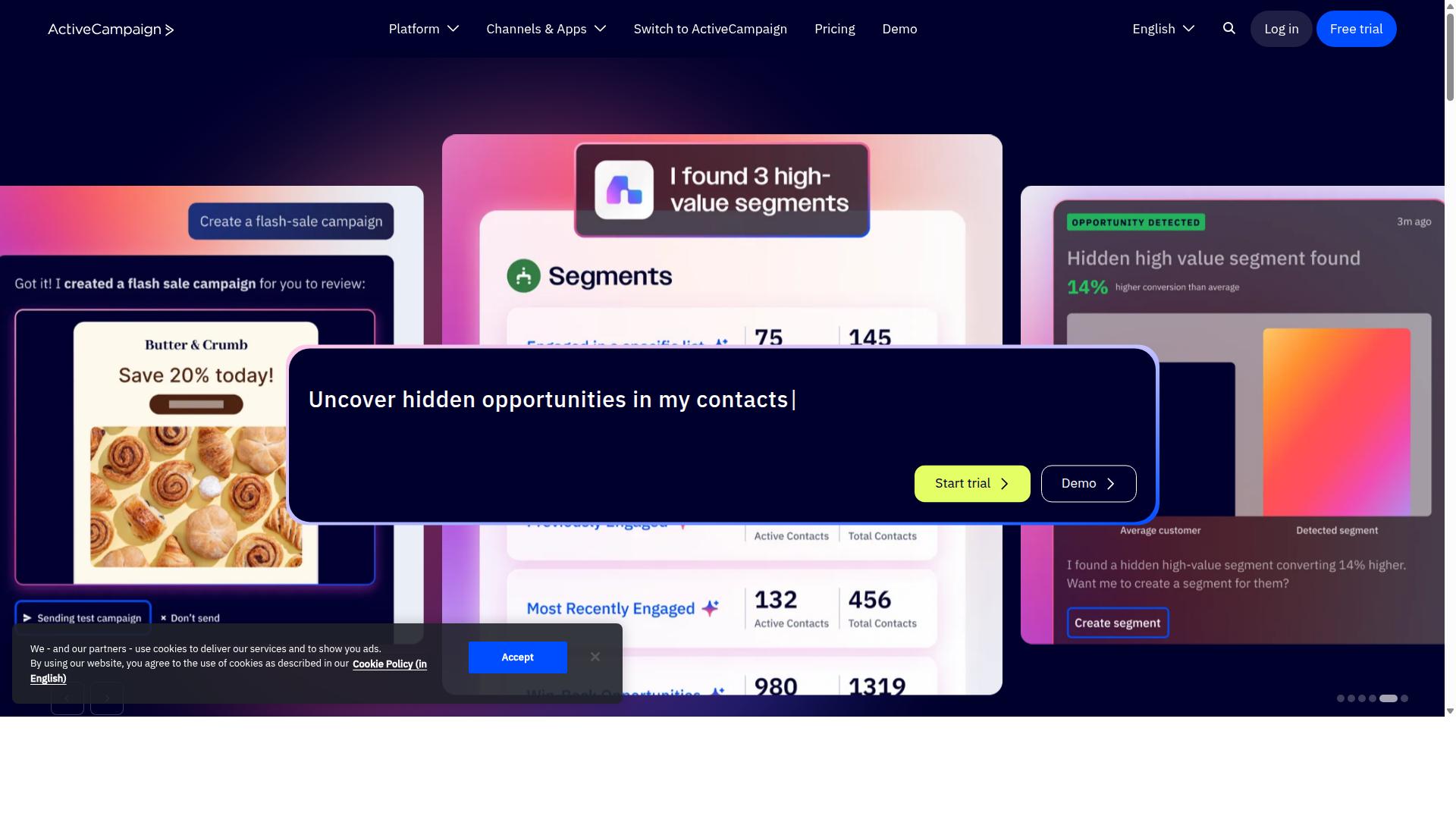 ActiveCampaign website